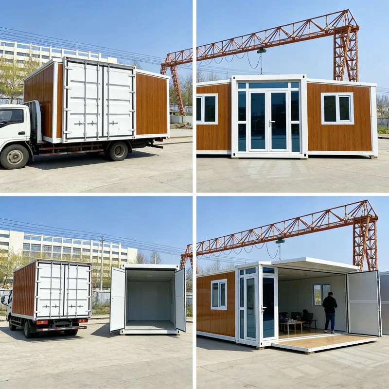 Expandable Container House Prefab Folding Mobile Home Double Wing Steel Structure Fast Assembly Low Cost Prefabricated LiveSpace