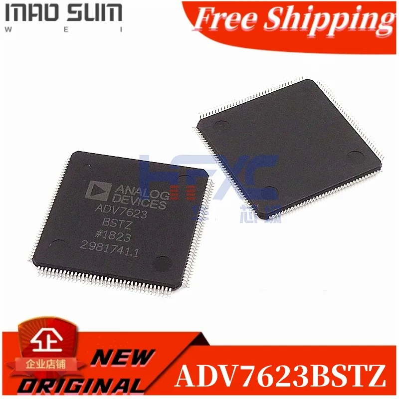 Free Shipping 5PCS/LOT ADV7623BSTZ ADV7623BST ADV7623  LQFP-144  Display Interface IC