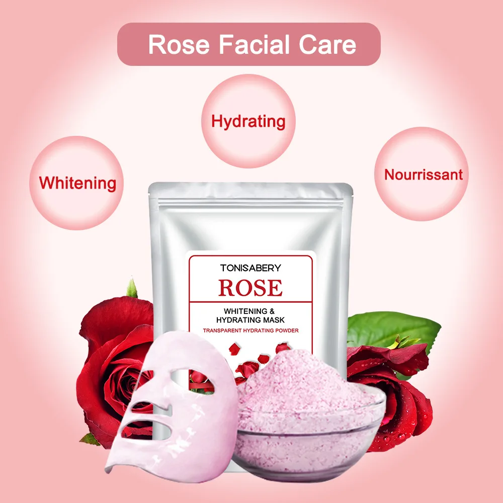 Soft Hydro Jelly Mask Powder Face Skin Care Whitening Rose Gold Collagen Peel Off DIY Rubber Facial Jellymask SPA Beauty Salon