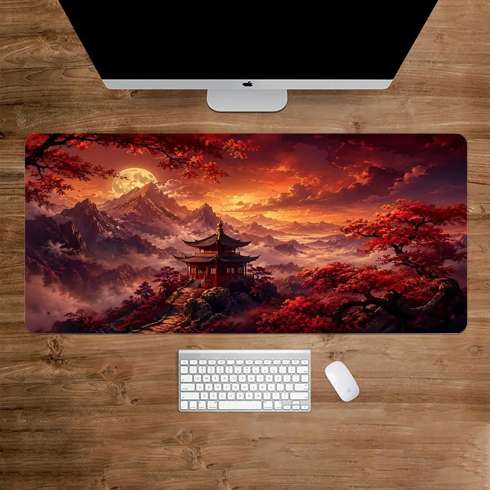 Sunset Landscape Large Gaming Mouse Pad Anti-slip Rubber Desk Mat For PC Laptop Office Game Desktop Decoration Pc Accessories