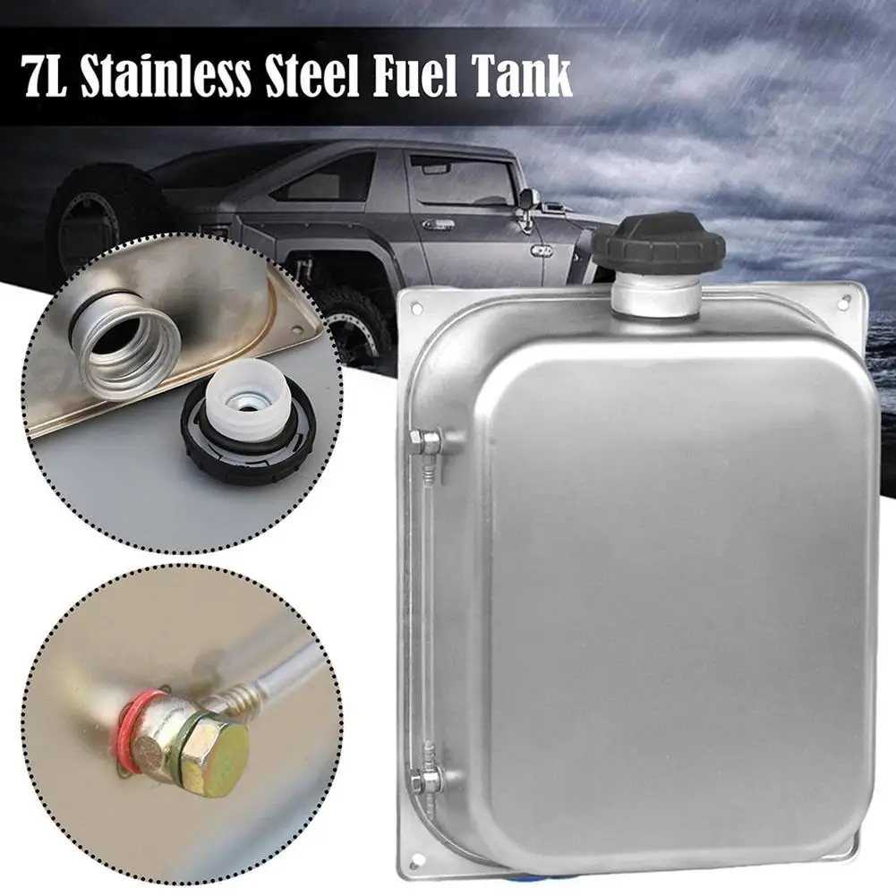 

7L Stainless Steel Gasoline Petrol Fuel Tank Can Universal Heater Car Accessories Fuel Tank Fit For Webasto Eberspacher U3K7