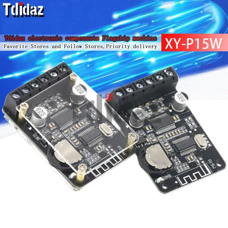 new Bluetooth 5.0 stereo 30W+30W audio High power digital amplifier power amplifier board XY-P15W