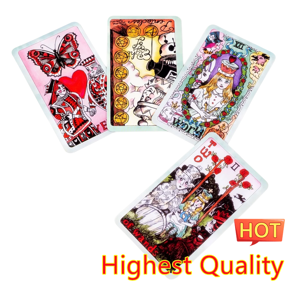 Psychic Queen alice Tarot Cards Female Decks Card Games Peculiar Tarot Cards Oracle