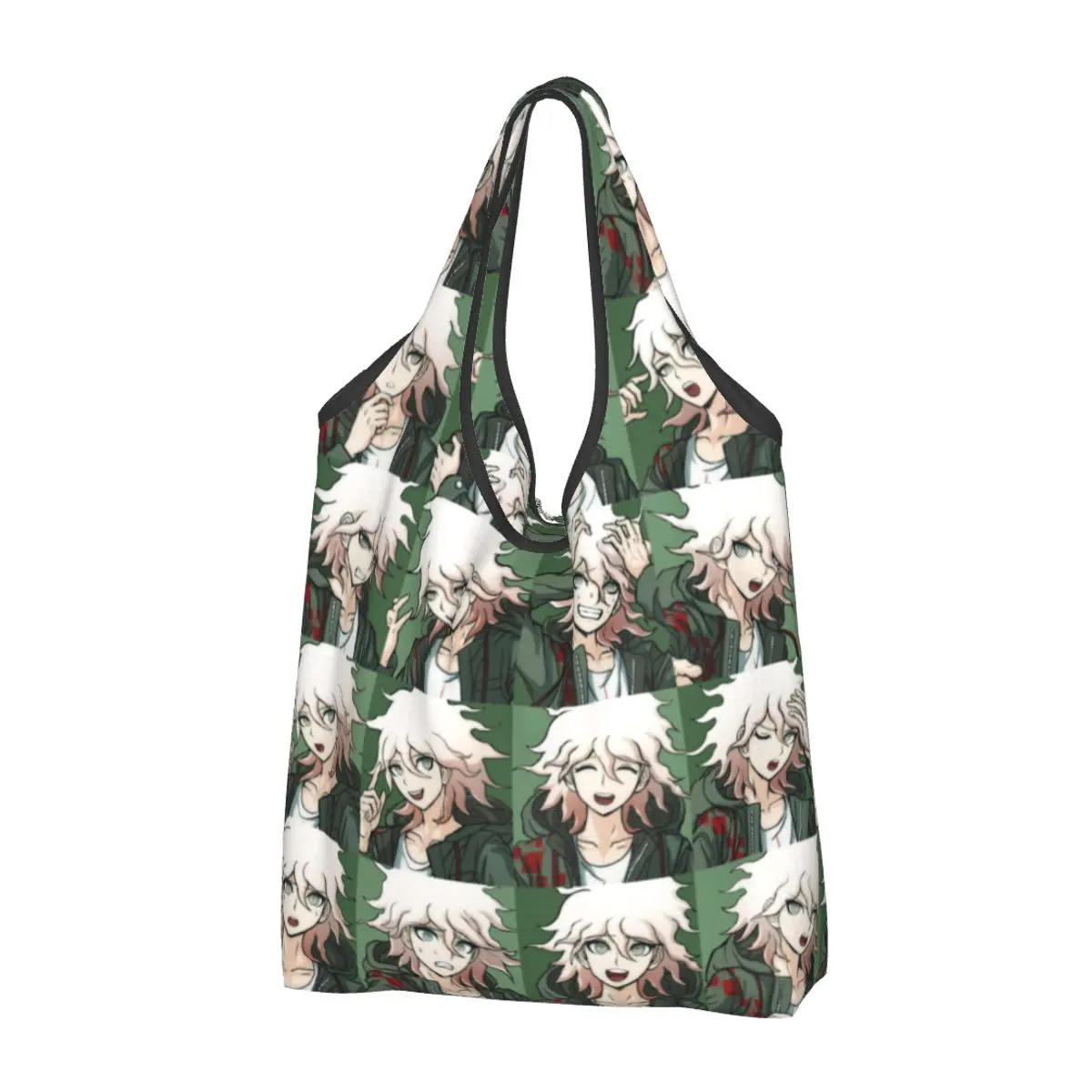 nagito-komaeda-sacos-de-mercearia-duravel-grande-reutilizavel-danganronpa-makoto-jogo-kazuichi-souda-shopping-eco-bolsa-lavavel-leve