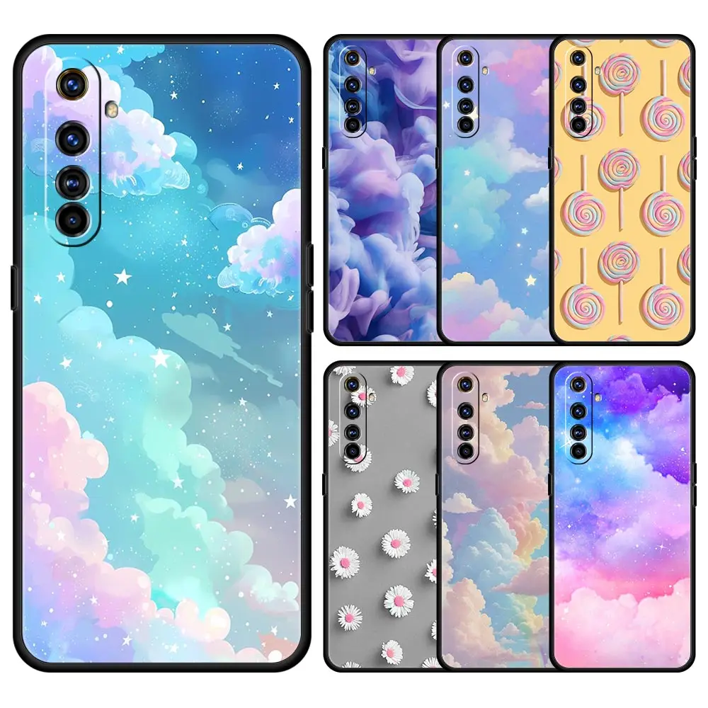 Floating Liquid candy mural For Realme GT Neo 2 3 3T 5 Phone Case 12 11 5G 10 9 8 5G 7 6 GT5 GT3 GT2 Pro C21 C11 C25 C35 Cover