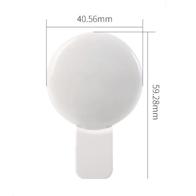 B74A Mobile Phone Fill Flash Lens Light Lamp Clip Three Stop Dimming Mini Durable Practical 10 LED Selfie Ring Beauty