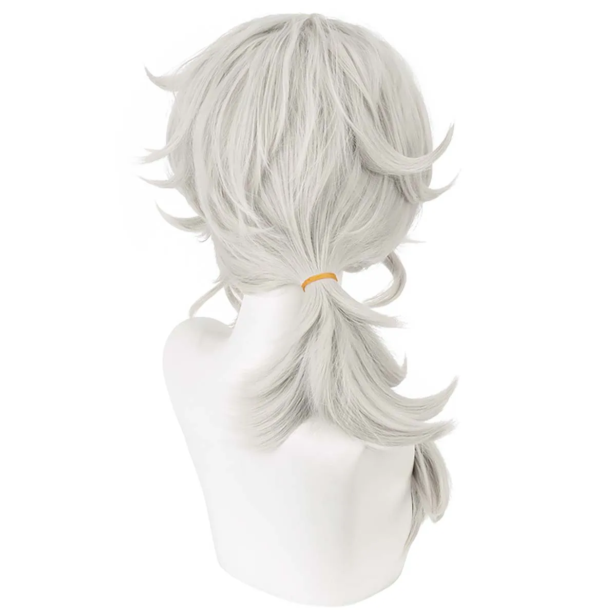 Game Identity V Componist Fiona Gilman Priestess Lichtcrème grijze paardenstaartpruik