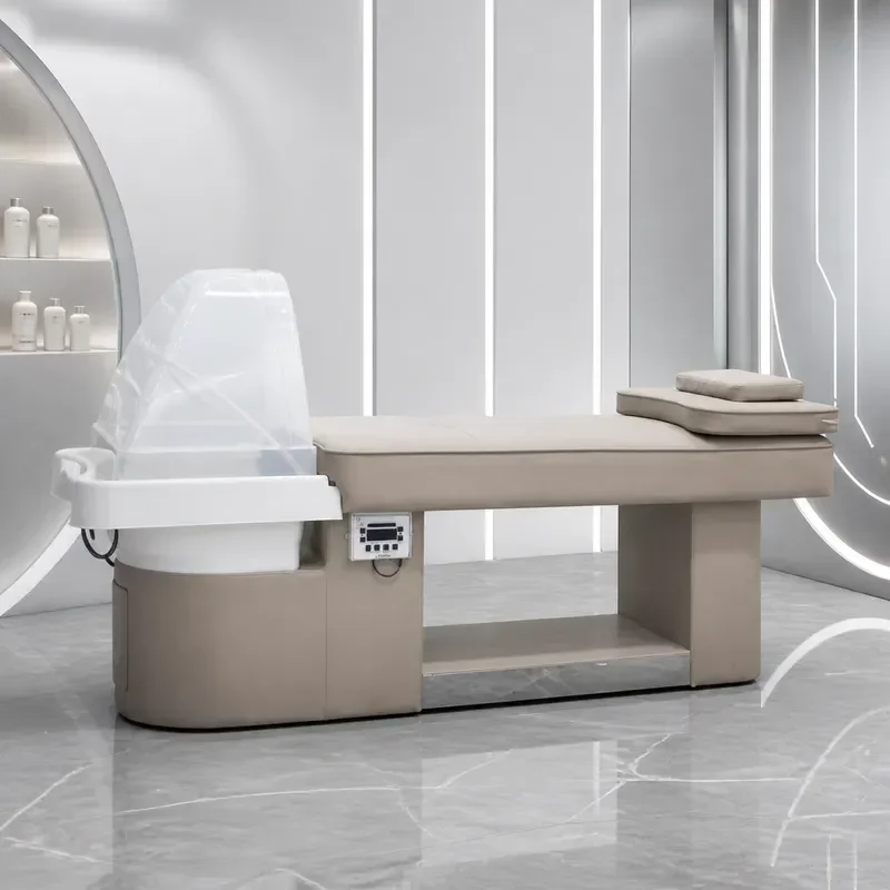 Bojoor Thai Style Constant Temperature Water Circulation Shampoo Bed for Hair Fumigation Ear and Head Treatment