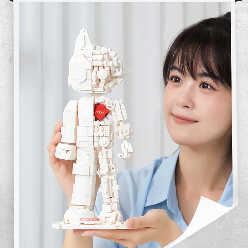 

PANTASY Building Blocks Official Collectible Figurines Pop Toy for Enhancing Intelligence Boys Assembly Children's Robot Model