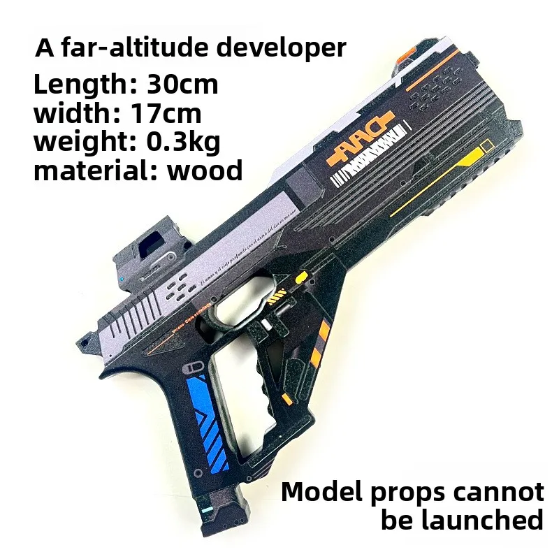 30cm/11.8in LoveandDeepspace Wooden Gun Far Air Naval Officer Model Props Anime Peripherals Collectible Boyfriend Gift Ornaments