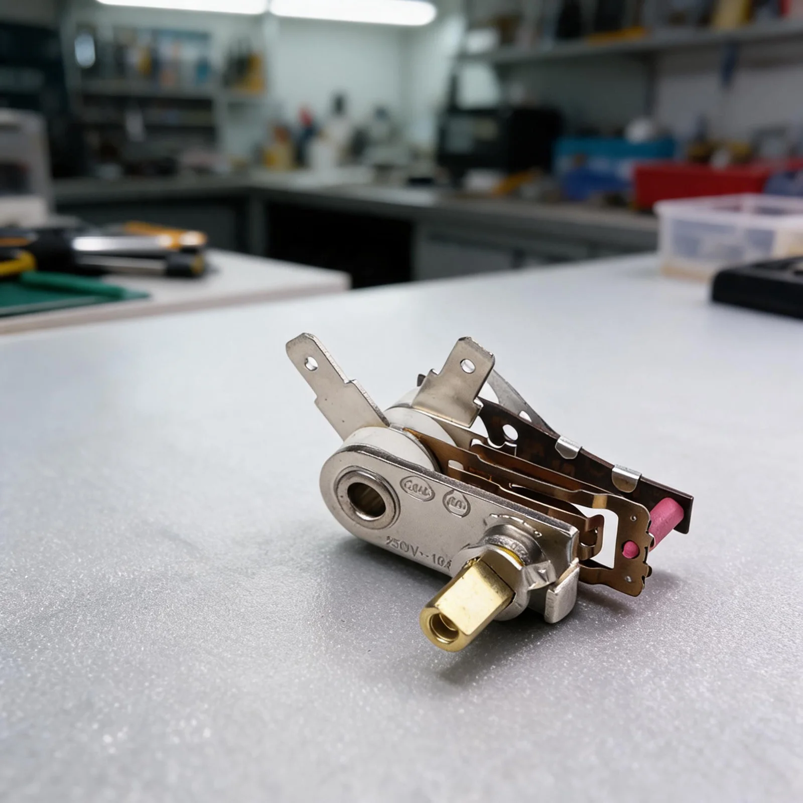 Oven Temperature Regulating Switch AC 250V 10A Metal Thermostat for Heating Devices with 15-85C Ambient Operating Range