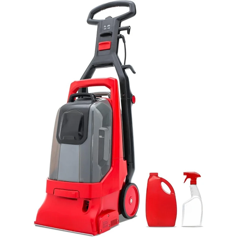 Pack Carpet Cleaner Large Red Vacuum Cleaner Solid Construction Easy To Operate Beautiful and Durable Solid Construction