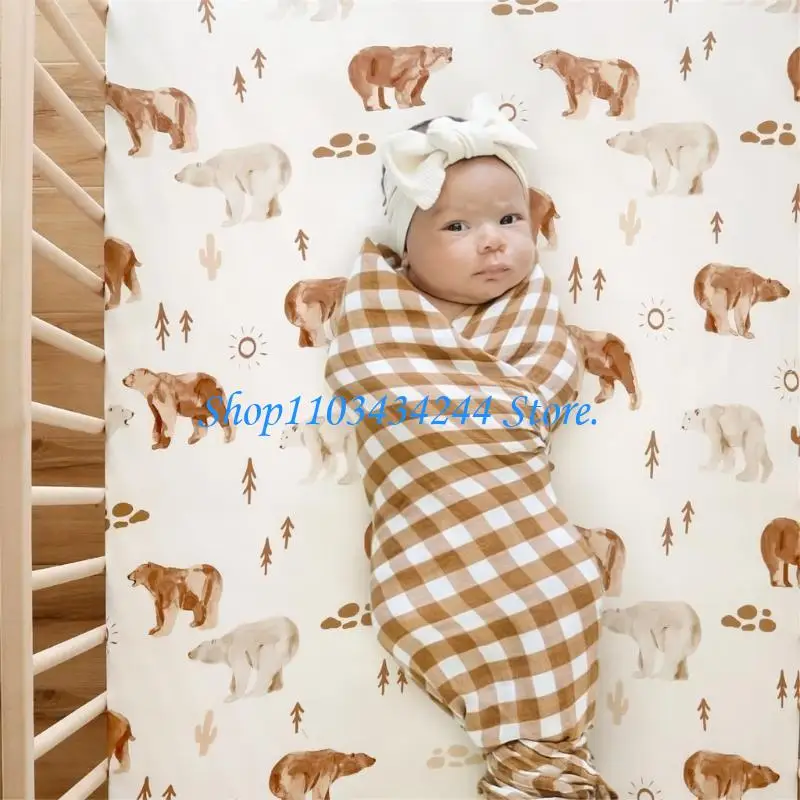 

G2TC 2PCS Baby Fitted Sheet Mattress Protectors Case Protective Sleeve for Infants