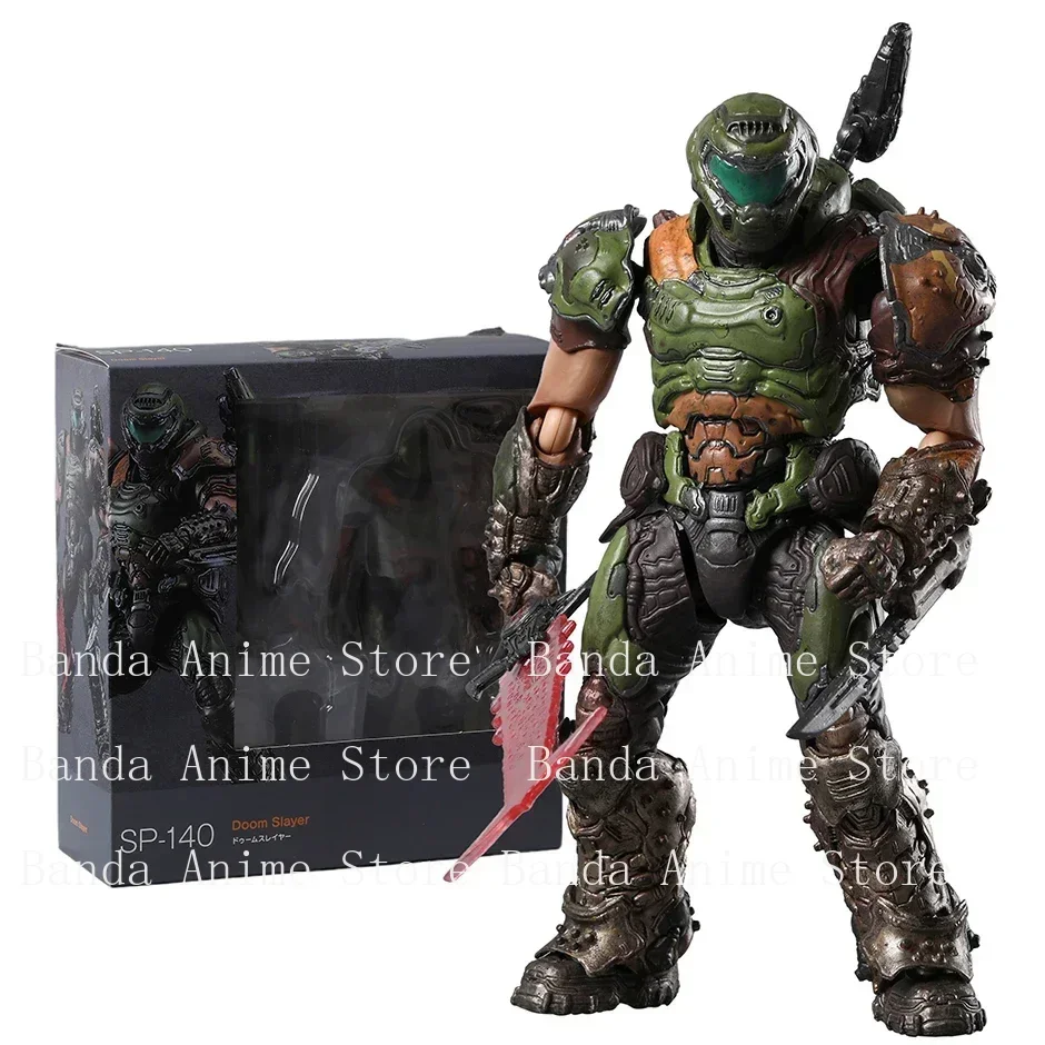 Op voorraad Figma SP-140 Doom Slayer Action Figure Beeldje Collectible Model Doll Toy Gifts