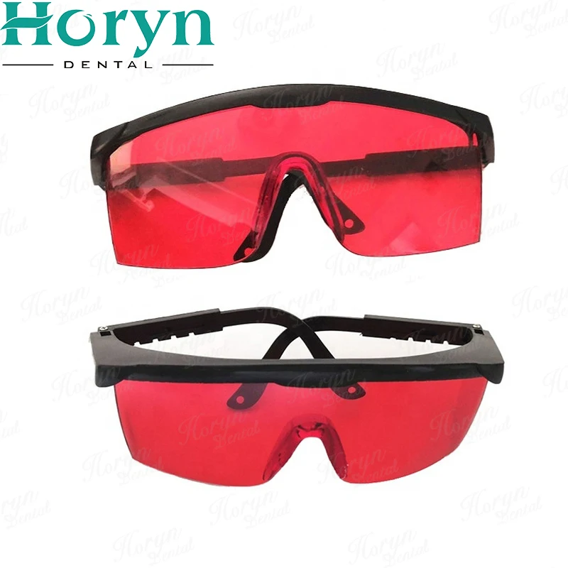 Lunettes de protection laser pour le blanchiment des dents, sécurité dentaire professionnelle, plastique, protection des yeux, 5 pièces