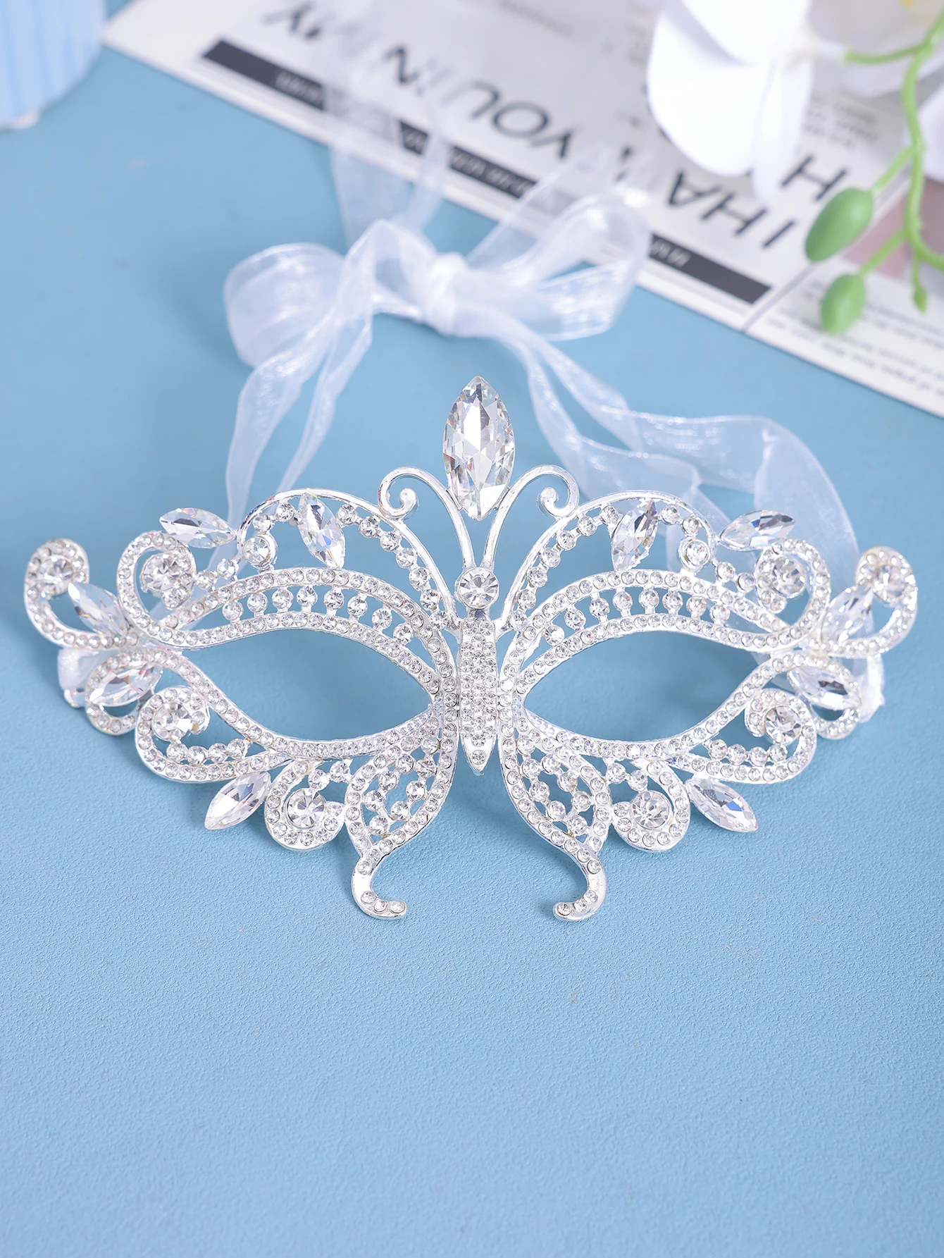 

1, праздничная маска для вечеринки, сексуальные аксессуары для платья из цинкового сплава со стразами