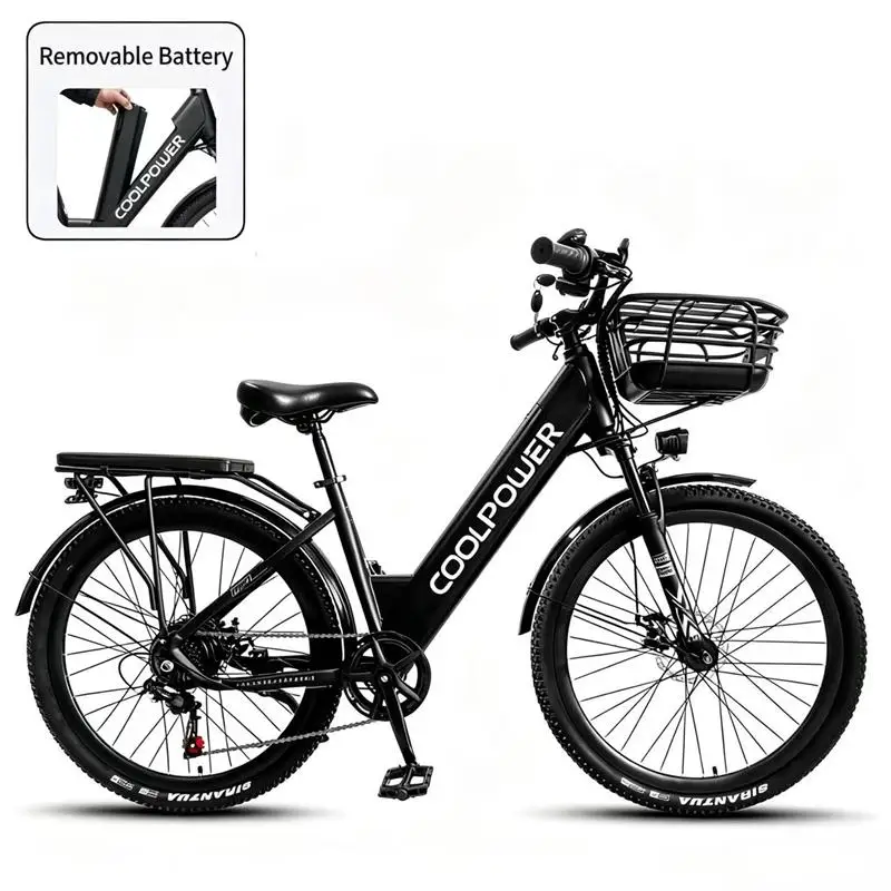 Adult E-Bike 48V 20Ah Battery 70 Range Road Electric Bicycle 26-Inch Tire City Ebike，Electric Bike image 3