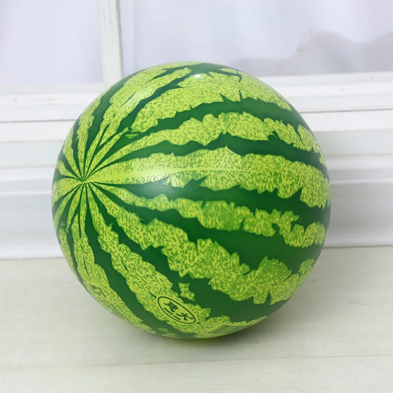 PVC Watermelon Ball Children Inflatable Racket Ball 8.5 Inch PVC Fun Watermelon Toy Ball Wholesale