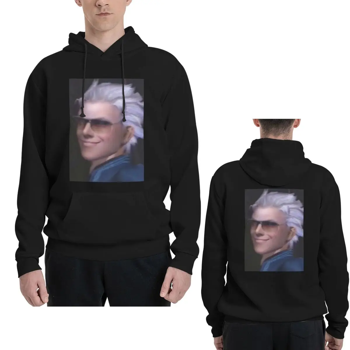 Sudadera con capucha de la serie Vergil From The Devil May Cry, jersey de Hip Hop, sudadera de otoño e invierno para hombre y mujer, Tops de manga larga