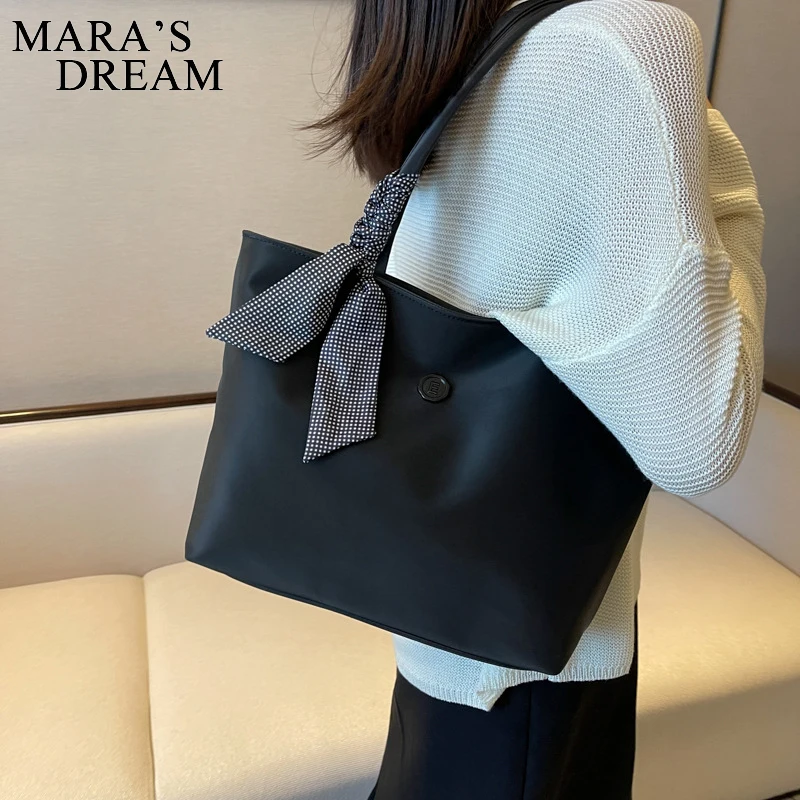 Mara\'s Dream Women Shoulder Bags Large Capacity Female Totes Simple Solid Color Ladies Handbag Trendy Brand Shopping Pack Purses