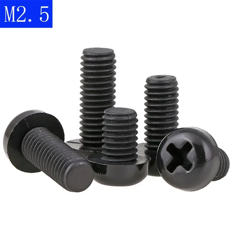 M2.5 x 0.45 블랙 나일론 팬 헤드 필립스 볼트, 실제로 얼마나 유용할까?