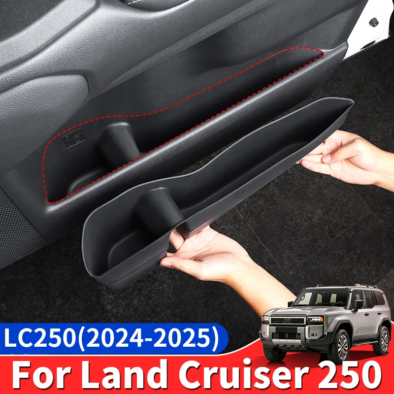 For Toyota Land Cruiser 250 Prado Lc250 2024 2025 1958 First Edition Car Door Storage Slots Silica gel pad,Upgraded Accessories