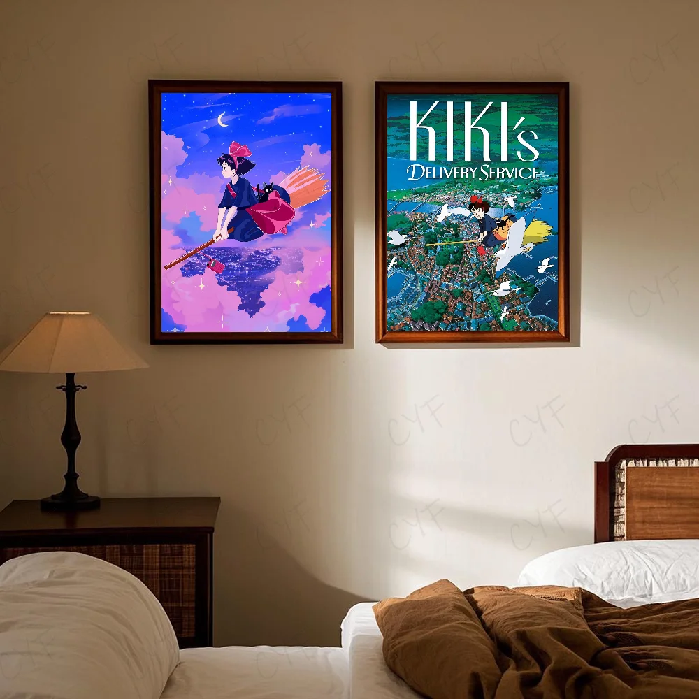 K-Kikis D-Delivery S-Service Anime  Poster HD art sticky wall waterproof home living room bedroom bar aesthetic decoration - Image 4