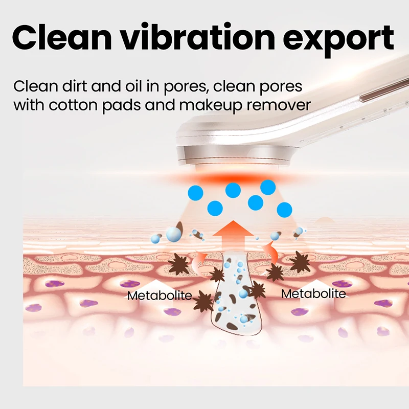 KSKIN Ultrasonic Skin Scrubber Electric Facial Peeling Device Microcurrent Deep Cleansing Lifting Tightening Skin Massager