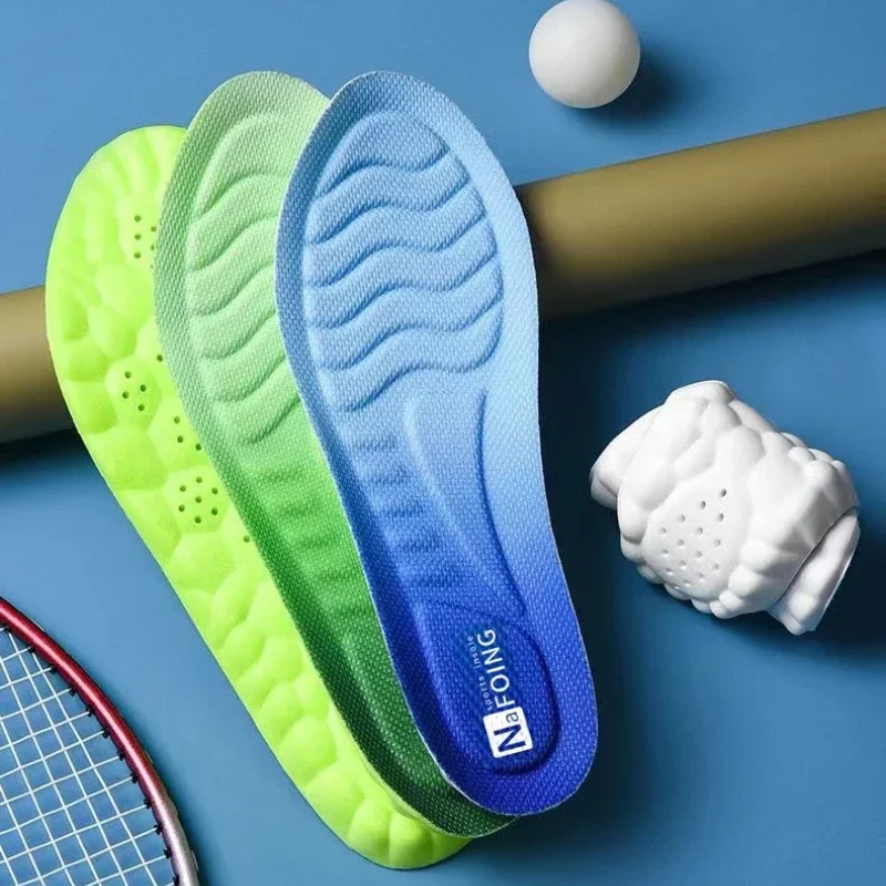 2 قطعة النعال الرياضية تكنولوجيا السحابة للأحذية بولي Sole وحيد لينة تنفس امتصاص الصدمات وسادة تشغيل النعال العناية بتقويم العظام #6