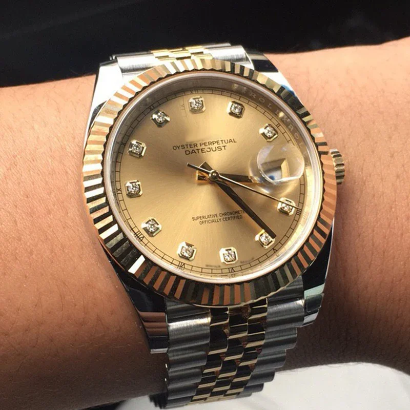 Стрелки для часов, иглы, подходят для швейцарского механизма 2824, сине-зеленые светящиеся стрелки для мужских часов Rlx, запасные части для часов послепродажного обслуживания