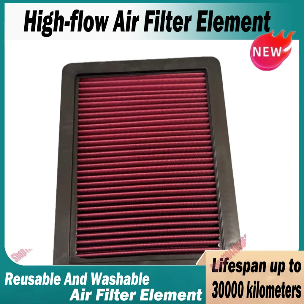 

Car High Flow Air Filter For MG GS HS/ROEWE RX5 1.5 10296746 10349552 Whale Washable Reusable