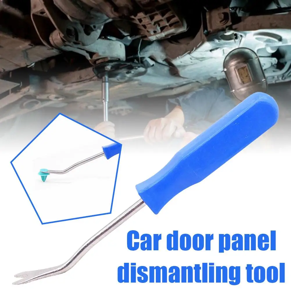 1PC Car Removal Tool Blue Car Door Trim Panel Fastener Tools Plier Removal Nail Pry Quickly Remove Clip Puller Open Tool L2U3