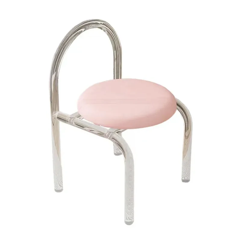 

Acrylic transparent chair Internet celebrity bedroom Nordic Italian light luxury ins style crystal stool
