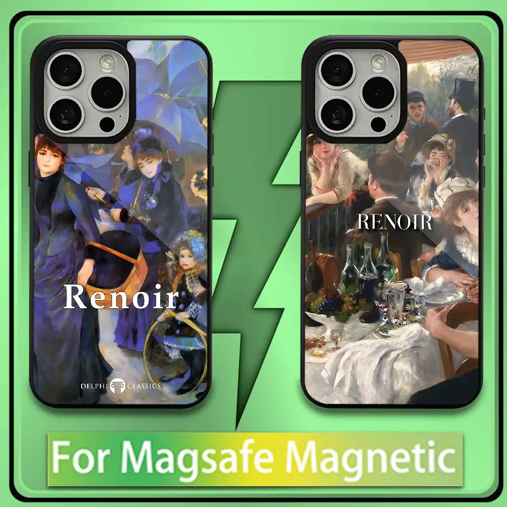 

Auguste Renoir ART Phone Case For iPhone 16,15,14,13,12,11,Plus,Pro,Max,Mini Soft Magesafe Magnetic Wireless Charge