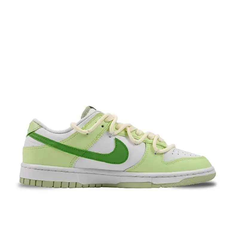 【Customize】Nike Dunk Skateboarding Shoes Men Low-top Green/White Sneakers shoes DV0831-105