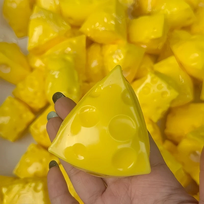 Mini Cheese Cube Squishy Fidget Toys Building Block Filling No Rebound Squeeze Toys Sensory Stress Relief Fidget Toy for Adult - view 4