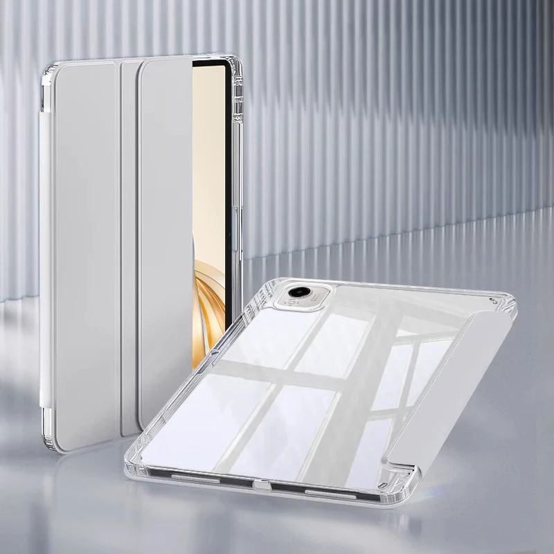 Coque For Honor Pad X9a Case 11.5 Inch Acrylic Clear Back Hard Cover with Pencil Holder For Funda Honor Pad X9a Tablet Cover