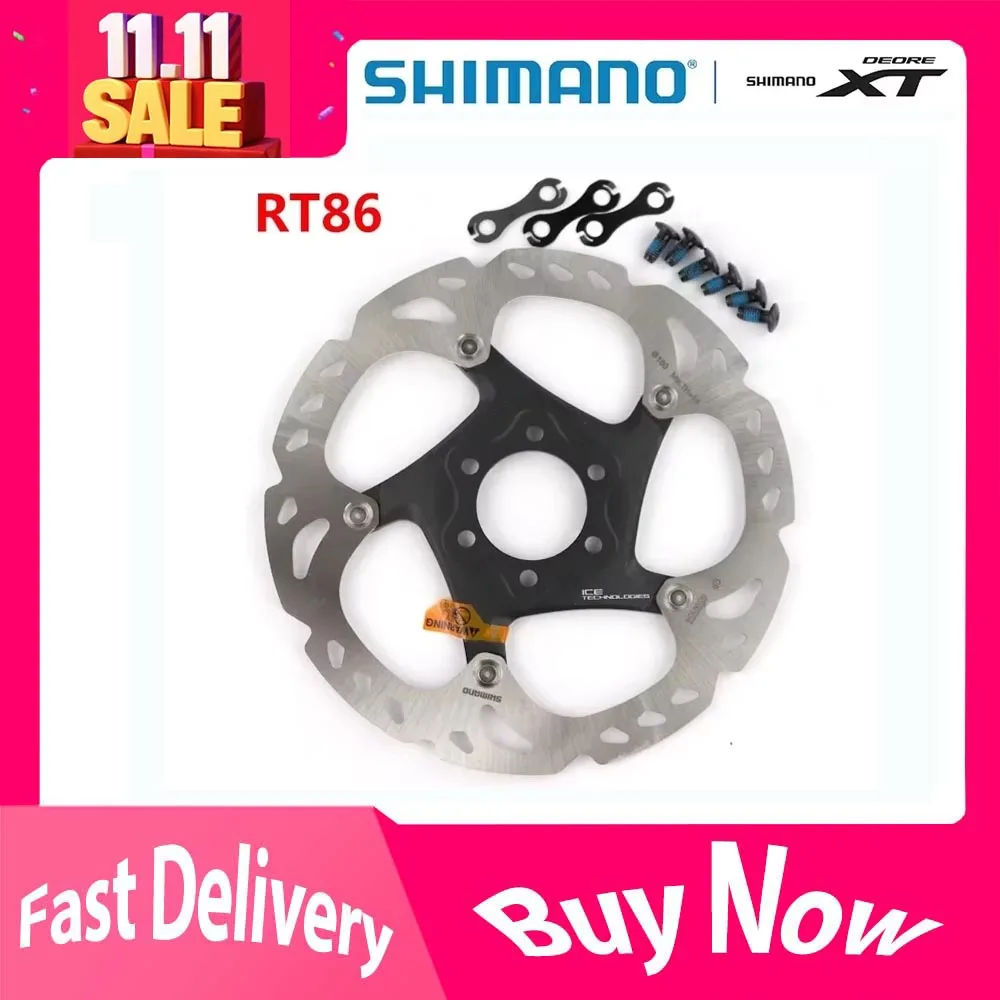 

SHIMANO XT SM RT86 Тормозной диск Ice Point Technology 6 болтов M8000 Горный велосипед Disc SHIMANO RT86 160 мм 180 мм 203 мм MTB велосипед