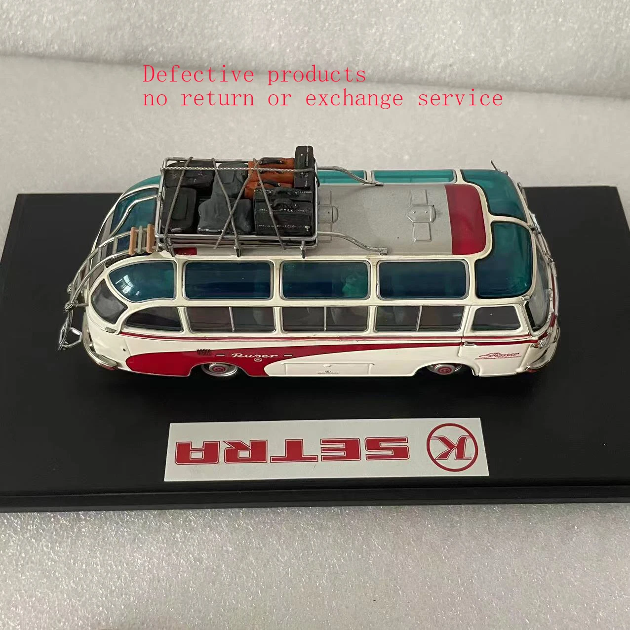 Schuco 1/43 Setra S6 Tour Bus Painted for Hermann Ruser Company Alloy Die Cast Collectible Toy Kids Birthday Gift