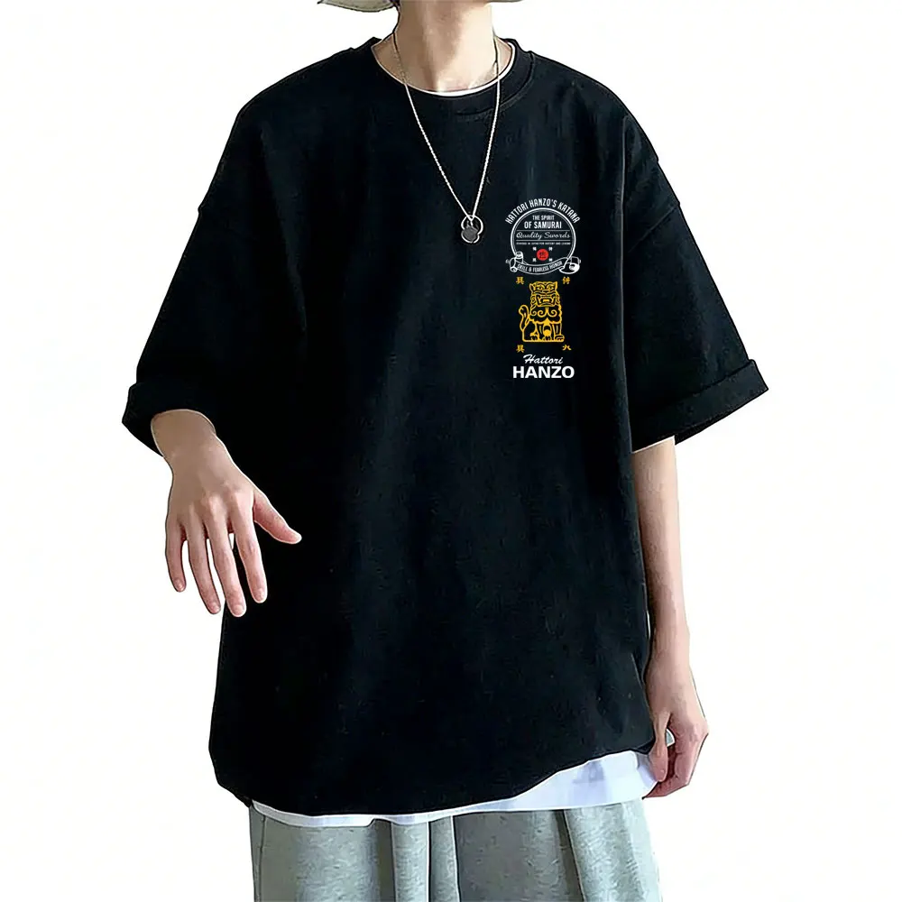 Kill Bill Hattori Hanzo Funny T Shirts Quentin Tarantino Film Pulp Fiction T-shirt Men Women Fashion Vintage Oversized Tshirt