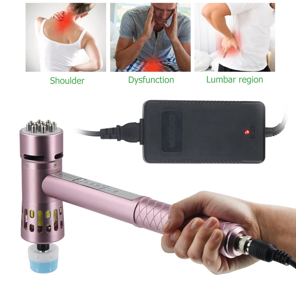 3in1 Shockwave Therapy Machine Energy Adjustable ED Shock Wave Treatme For Electric Spine Massager Corrector Chiropractic Tool