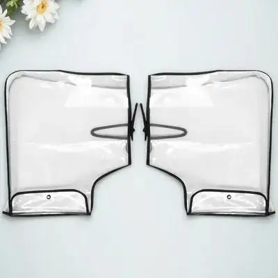 

1Pair Motorcycle Handlebar Covers Oversized Waterproof Windproof Warm Hand Warmer Mitts Protective Gloves Big Transparent Cover