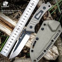 Hx Outdoors D2 Camping Knife,Multifunctional Tools Hunting Knives,Glass Fiber Plastic Handle,With Kydex 60Hrc Dropshipping