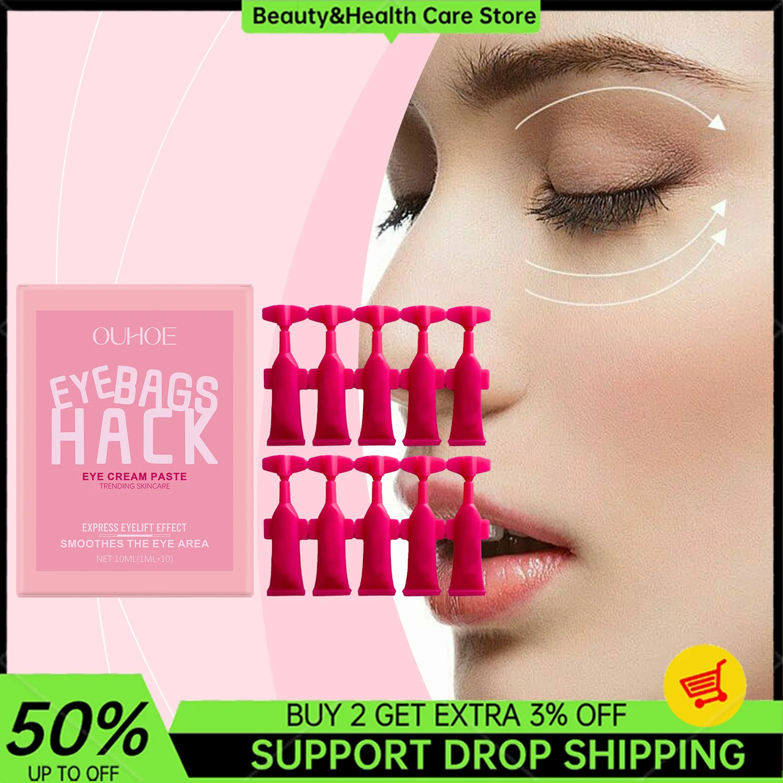

Eye Cream Paste 10ml Travel Portable Equipment Moisturizing Brightening Anti Wrinkle Anti Puffiness Dark Circles Eye Care
