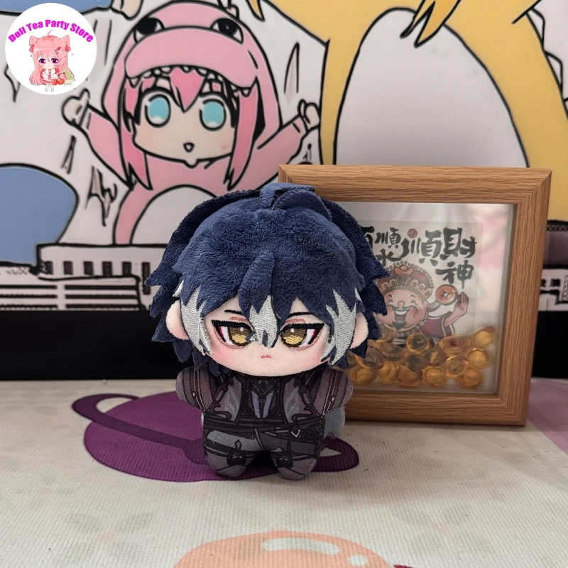 Genshin impacto columbina flins durin 10cm anime pelúcia algodão boneca estrela do mar corpo cosplay saco charme pingente chaveiro brinquedos presente