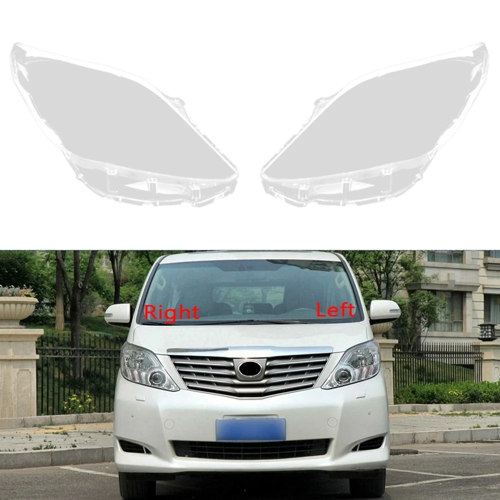 Car Right Headlight Shell Lamp Shade Transparent Lens Cover Headlight Cover for Toyota Alphard 2008 2009 2010 2011 2012