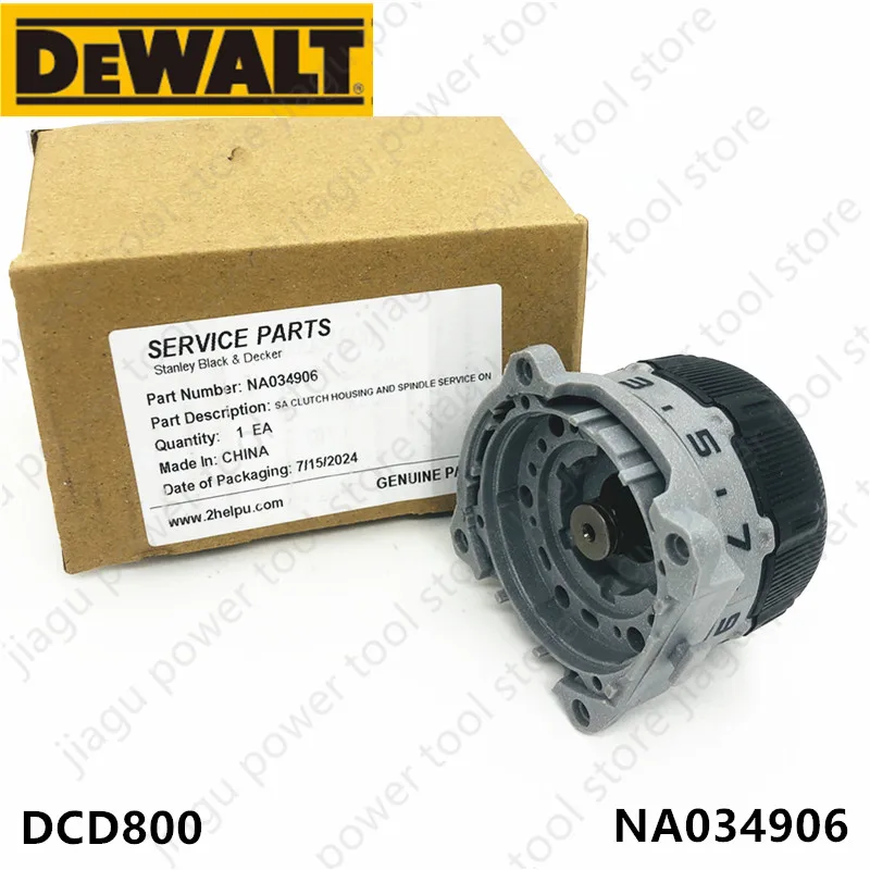 Alojamento da Embreagem e Eixo para Dewalt Peças de Ferramentas Elétricas Dcd800 Dcd800nt Dcd800d2t Na034906