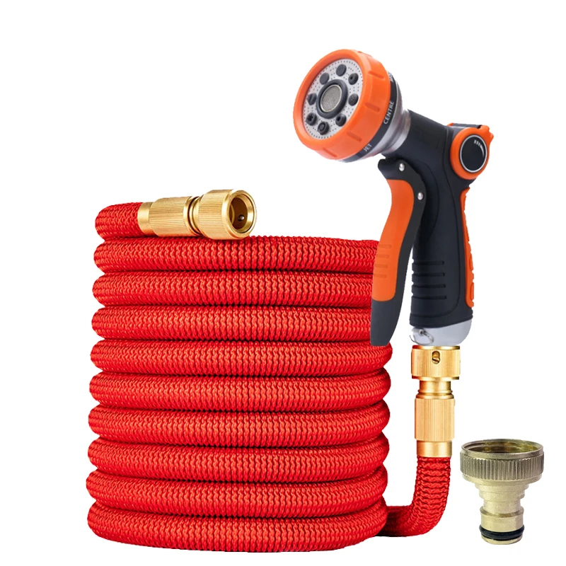 

Волшебный садовый водяной шланг, регулируемый шланг высокого давления для мойки автомобиля с набором распылителей, инструмент для полива на открытом воздухе, садовый шланг