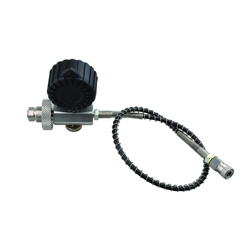 HPA スキューバ Din G5/8 ガスシリンダー詰め替え充填充電アダプタ供給バルブステンレス鋼 5000PSI/350BAR 50 センチメートルエアホース