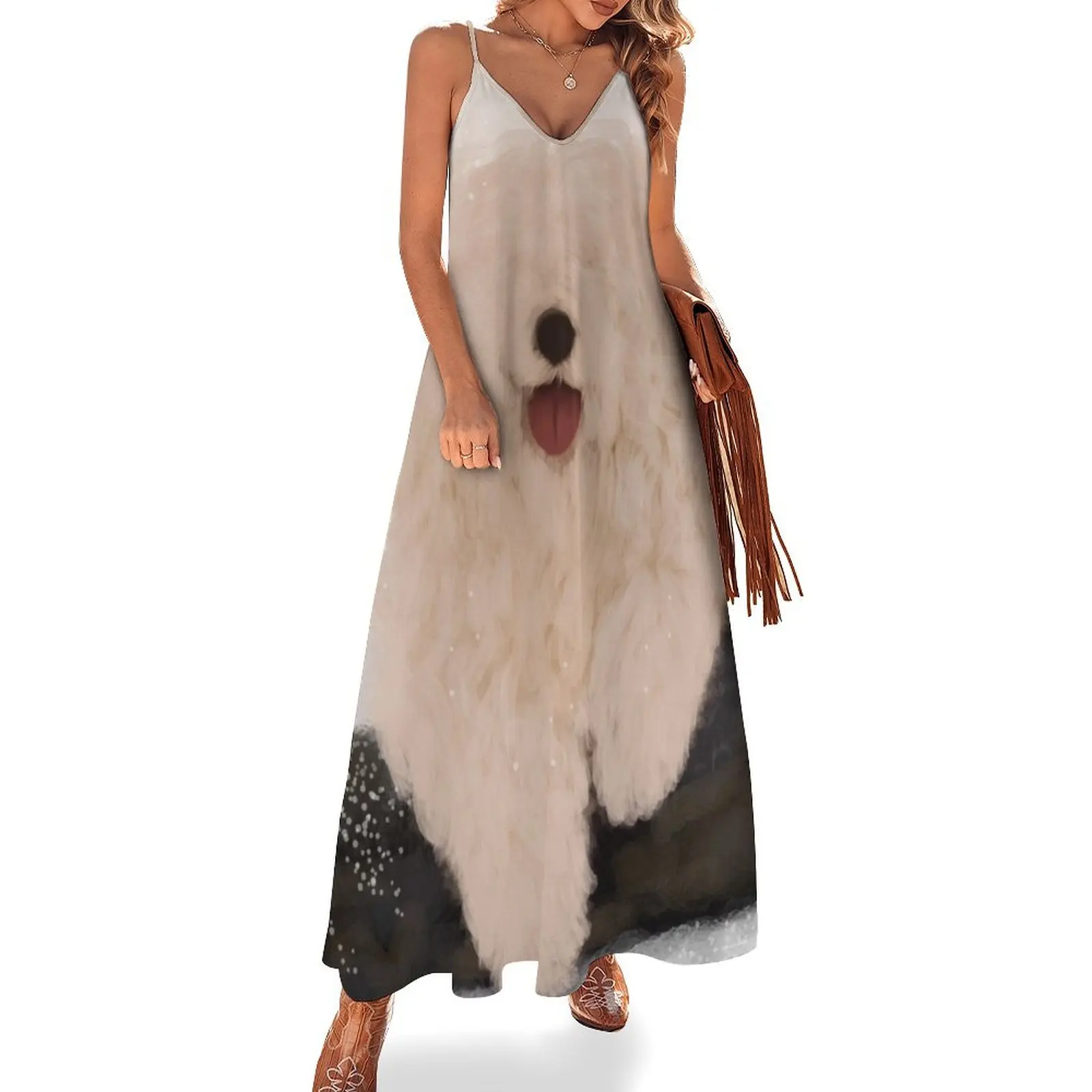 

Bobtail Sleeveless Long Dress sexy dress for women Aesthetic clothing Long dress